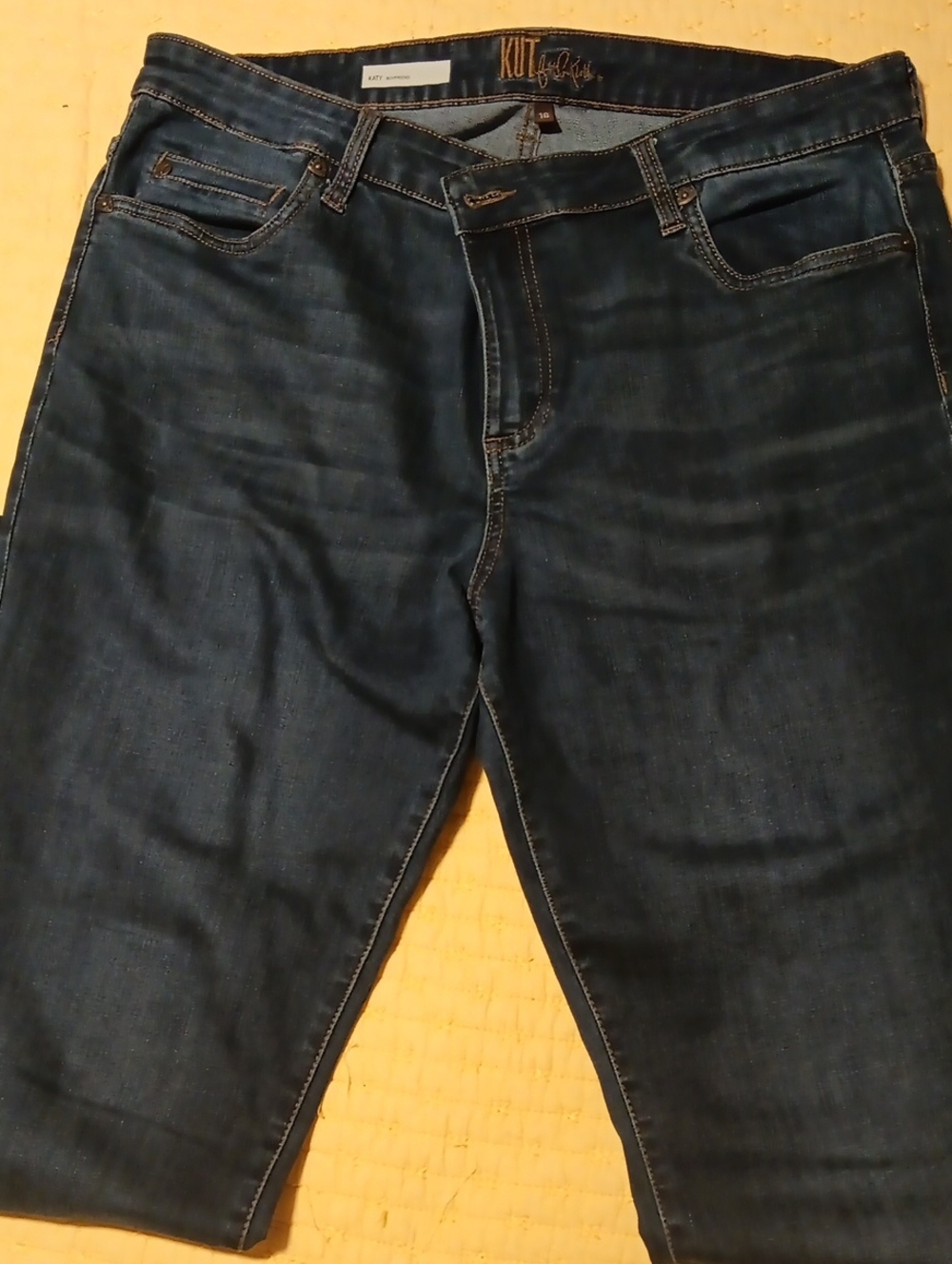 Kut from the Kloth Women's Dark Indigo Straight Jeans